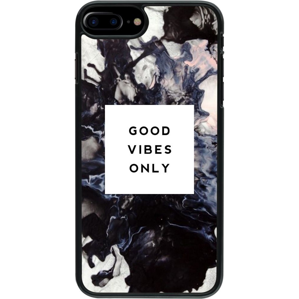 Coque iPhone 7 Plus / 8 Plus -  Marble Good Vibes Only