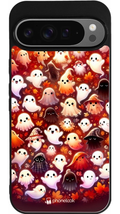 Google Pixel 9 Pro XL Case Hülle - Silikon schwarz Gespenster Herbst niedlich
