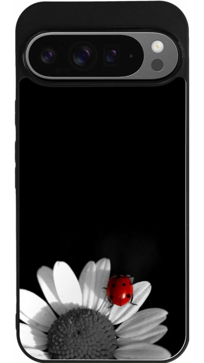 Coque Google Pixel 9 Pro XL - Silicone rigide noir Black and white Cox