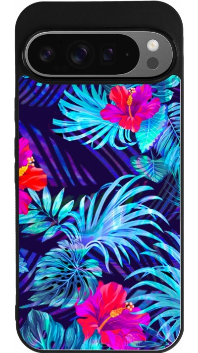 Coque Google Pixel 9 Pro XL - Silicone rigide noir Blue Forest