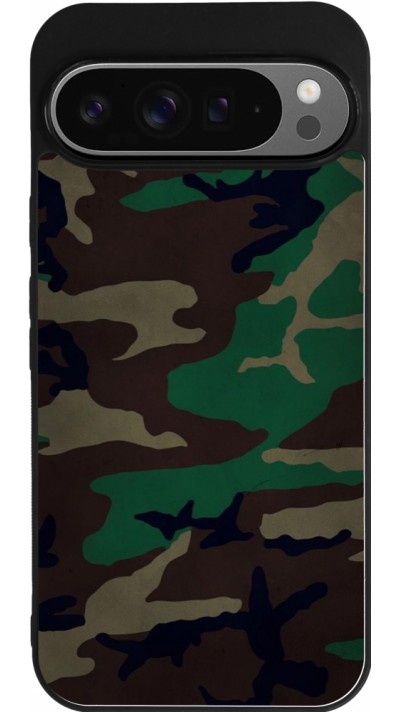 Coque Google Pixel 9 Pro XL - Silicone rigide noir Camouflage 3