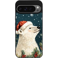 Coque Google Pixel 9 Pro XL - Silicone rigide noir Christmas 25 Bear