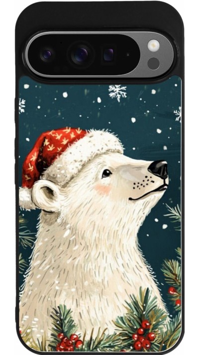 Coque Google Pixel 9 Pro XL - Silicone rigide noir Christmas 25 Bear
