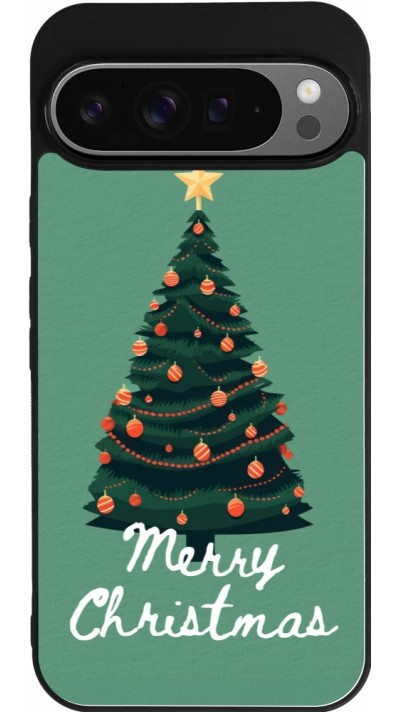 Coque Google Pixel 9 Pro XL - Silicone rigide noir Christmas 25 Xmas Tree