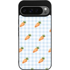 Google Pixel 9 Pro XL Case Hülle - Silikon schwarz Easter 2026 Pattern carrots