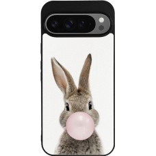 Google Pixel 9 Pro XL Case Hülle - Silikon schwarz Easter 2023 bubble gum bunny