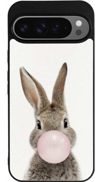 Google Pixel 9 Pro XL Case Hülle - Silikon schwarz Easter 2023 bubble gum bunny