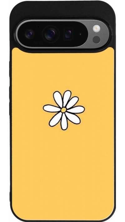 Google Pixel 9 Pro XL Case Hülle - Silikon schwarz Easter 2023 daisy