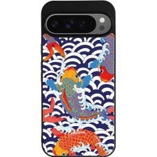 Google Pixel 9 Pro XL Case Hülle - Silikon schwarz Easter 2023 japanese fish