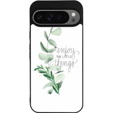 Coque Google Pixel 9 Pro XL - Silicone rigide noir Enjoy the little things