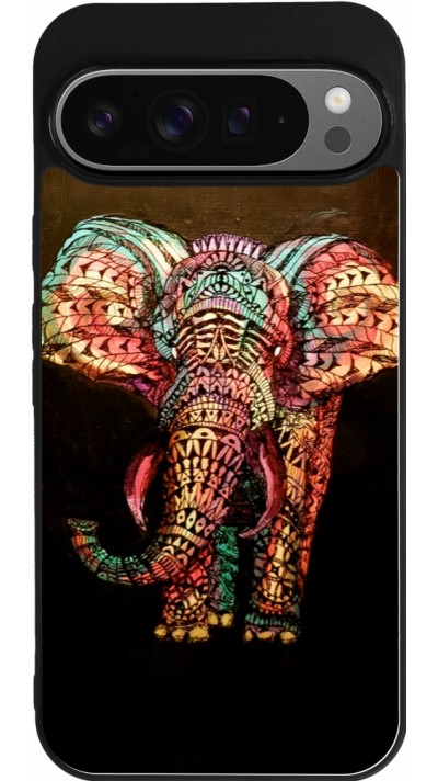 Google Pixel 9 Pro XL Case Hülle - Silikon schwarz Elephant 02