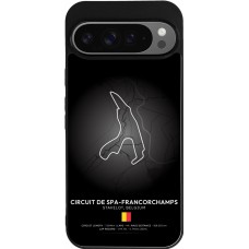 Coque Google Pixel 9 Pro XL - Silicone rigide noir F1 Track 2025 Belgium