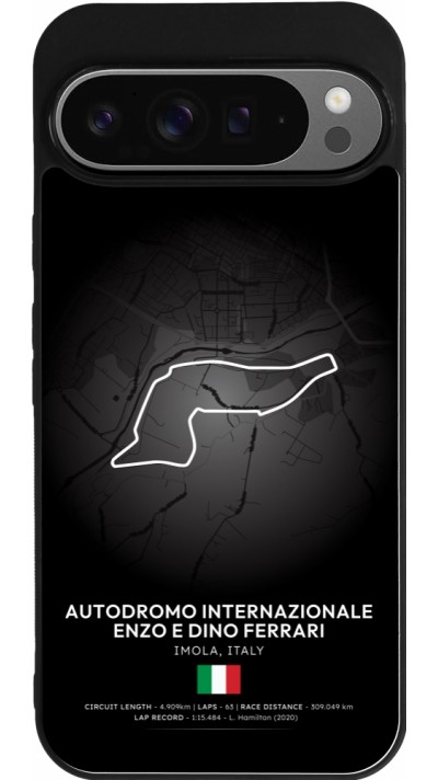 Google Pixel 9 Pro XL Case Hülle - Silikon schwarz F1 Track 2025 Emilia-Rogmana