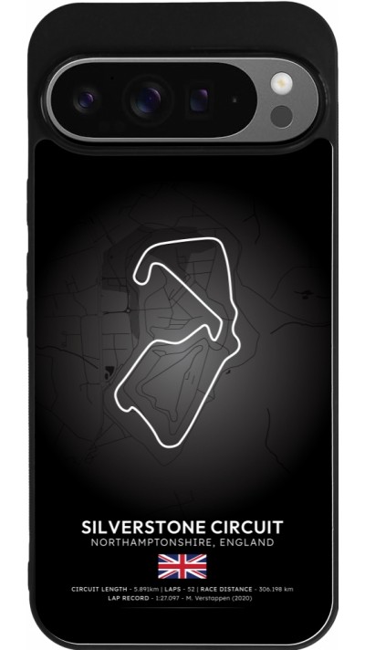 Google Pixel 9 Pro XL Case Hülle - Silikon schwarz F1 Track 2025 Great Britan