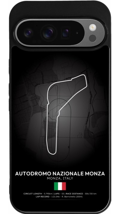 Google Pixel 9 Pro XL Case Hülle - Silikon schwarz F1 Track 2025 Italy