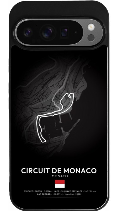 Google Pixel 9 Pro XL Case Hülle - Silikon schwarz F1 Track 2025 Monaco