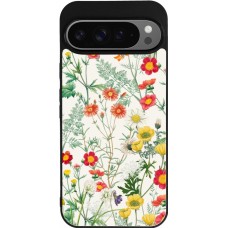Google Pixel 9 Pro XL Case Hülle - Silikon schwarz Flora Botanical Wildlife