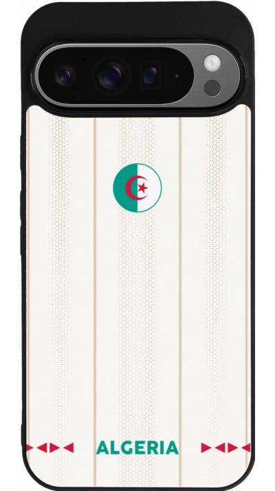 Google Pixel 9 Pro XL Case Hülle - Silikon schwarz Algerien 2026 personalisierbares Fussballtrikot