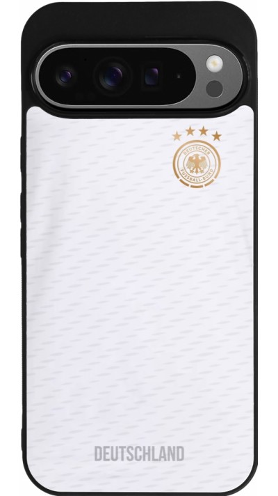 Coque Google Pixel 9 Pro XL - Silicone rigide noir Maillot de football Allemagne 2022 personnalisable