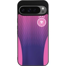 Coque Google Pixel 9 Pro XL - Silicone rigide noir Maillot de football Allemagne Extérieur personnalisable