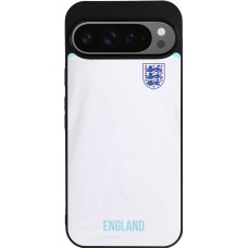 Coque Google Pixel 9 Pro XL - Silicone rigide noir Maillot de football Angleterre 2022 personnalisable