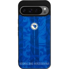 Coque Google Pixel 9 Pro XL - Silicone rigide noir Maillot de football Bosnie-Herzégovine 2026 personnalisable