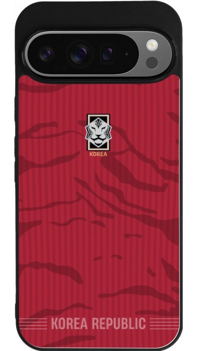 Google Pixel 9 Pro XL Case Hülle - Silikon schwarz Südkorea 2026 personalisierbares Fussballtrikot