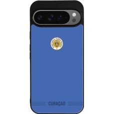 Google Pixel 9 Pro XL Case Hülle - Silikon schwarz Curaçao 2026 personalisierbares Fussballtrikot