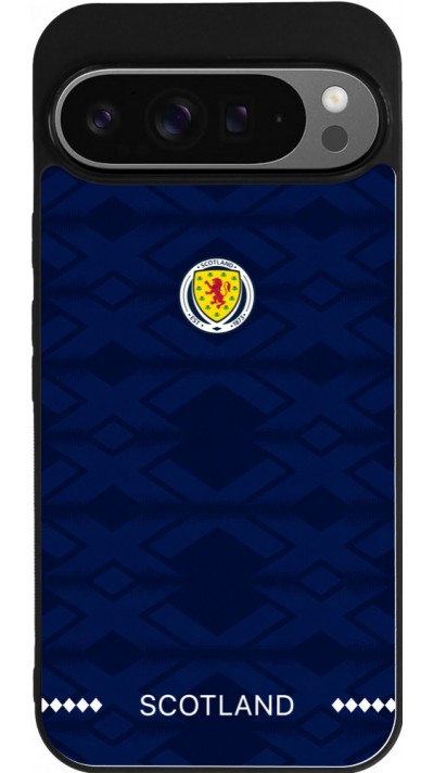 Google Pixel 9 Pro XL Case Hülle - Silikon schwarz Schottland 2026 personalisierbares Fussballtrikot