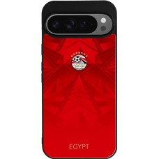 Coque Google Pixel 9 Pro XL - Silicone rigide noir Maillot de football Égypte 2026 personnalisable