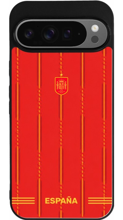 Google Pixel 9 Pro XL Case Hülle - Silikon schwarz Spanien 2026 personalisierbares Fussballtrikot