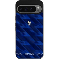 Google Pixel 9 Pro XL Case Hülle - Silikon schwarz Frankreich 2026 personalisierbares Fussballtrikot