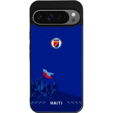 Google Pixel 9 Pro XL Case Hülle - Silikon schwarz Haiti 2026 personalisierbares Fussballtrikot