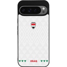 Google Pixel 9 Pro XL Case Hülle - Silikon schwarz Irak 2026 personalisierbares Fussballtrikot