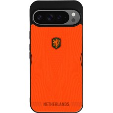 Google Pixel 9 Pro XL Case Hülle - Silikon schwarz Niederlande 2026 personalisierbares Fussballtrikot