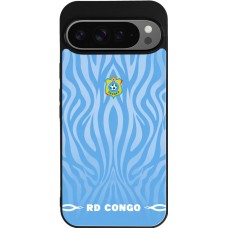Google Pixel 9 Pro XL Case Hülle - Silikon schwarz Demokratische Republik Kongo 2026 personalisierbares Fussballtrikot