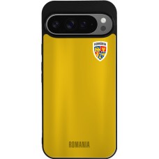 Google Pixel 9 Pro XL Case Hülle - Silikon schwarz Fussballtrikot Rumänien