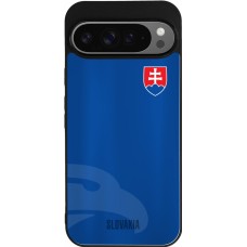 Google Pixel 9 Pro XL Case Hülle - Silikon schwarz Fussballtrikot Slowakei