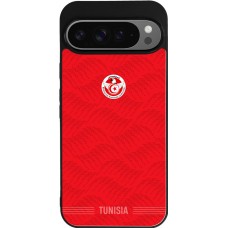 Google Pixel 9 Pro XL Case Hülle - Silikon schwarz Tunesien 2026 personalisierbares Fussballtrikot
