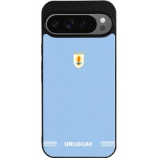 Google Pixel 9 Pro XL Case Hülle - Silikon schwarz Uruguay 2026 personalisierbares Fussballtrikot