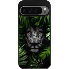 Coque Google Pixel 9 Pro XL - Silicone rigide noir Forest Lion