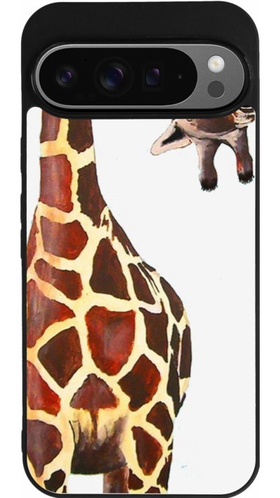 Coque Google Pixel 9 Pro XL - Silicone rigide noir Giraffe Fit