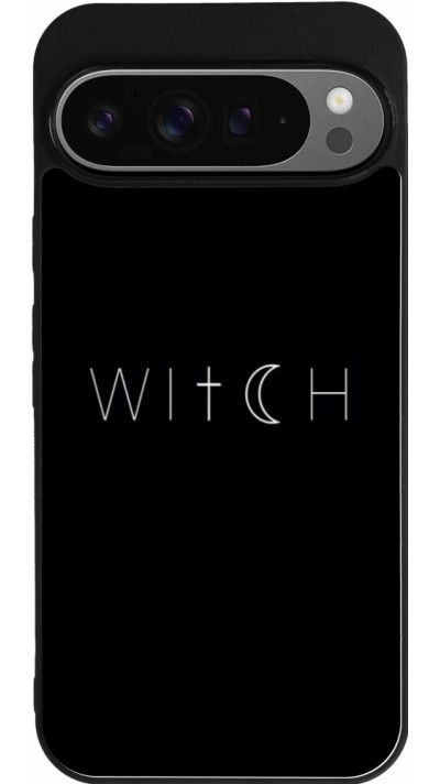 Coque Google Pixel 9 Pro XL - Silicone rigide noir Halloween 22 witch word