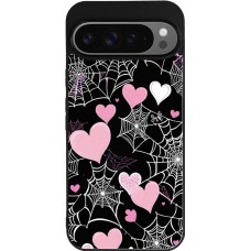 Google Pixel 9 Pro XL Case Hülle - Silikon schwarz Halloween 2024 girly