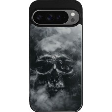 Google Pixel 9 Pro XL Case Hülle - Silikon schwarz Halloween 2024 smoky skull