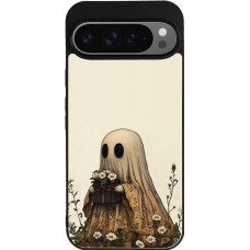 Google Pixel 9 Pro XL Case Hülle - Silikon schwarz Halloween 2025 Ghost gardener