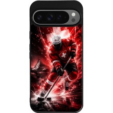 Coque Google Pixel 9 Pro XL - Silicone rigide noir Hockey World Championship Player