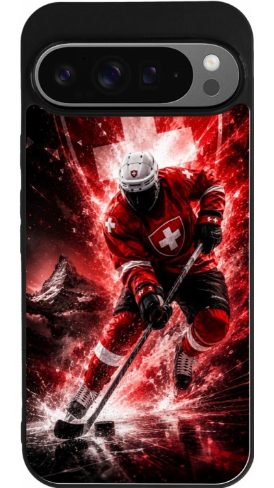Coque Google Pixel 9 Pro XL - Silicone rigide noir Hockey World Championship Player