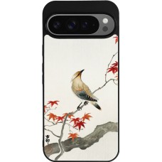 Coque Google Pixel 9 Pro XL - Silicone rigide noir Japanese Bird