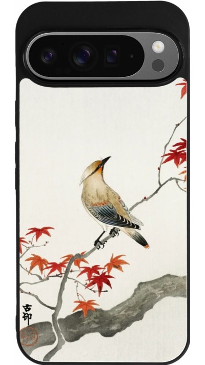 Coque Google Pixel 9 Pro XL - Silicone rigide noir Japanese Bird